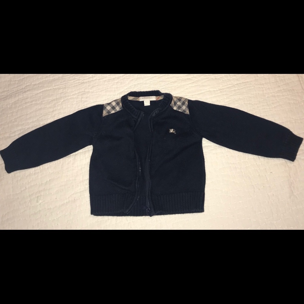 Burberry Boys 18 Months Zip-Up Sweater